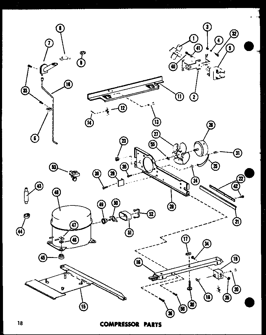 COMPRESSOR PARTS (TS18C/P73500-13W) (TM18C/P73500-14W) (TM18C-C/P73500-14WC) (TM18C-L/P73500-14WL) (TM18C-A/P73500-14WA) (TM18C-G/P73500-14WG) (ETM18C/P73500-15W) (ETM18C-C/P73500-15WC) (ETM18C-L/P73500-15WL) (ETM18C-A/P73500-15WA) (ETM18C-G/P73500-15WG)