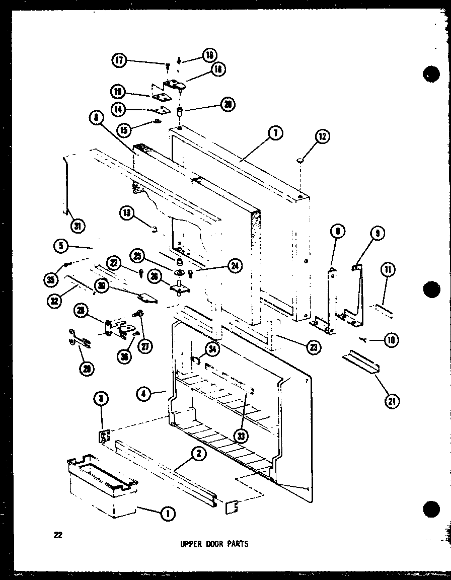 UPPER DOOR PARTS (TR20B-C/P73500-17WC) (TR20B-A/P73500-17WA) (TR20B-G/P73500-17WG) (TR20B/P73500-17W) (TR20B-L/P73500-17WL) (TC20C-C/P73500-21WC) (TC20C-A/P73500-21WA) (TC20C-G/P73500-21WG) (TC20C/P73500-21W) (TC20C-L/P73500-21WL)