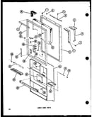 Lower door parts (tr20b-c/p73500-17wc) (tr20b-a/p73500-17wa) (tr20b-g/p73500-17wg) (tr20b/p73500-17w) (tr20b-l/p73500-17wl) (tc20c-c/p73500-21wc) (tc20c-a/p73500-21wa) (tc20c-g/p73500-21wg) (tc20c/p73500-21w) (tc20c-l/p73500-21wl)