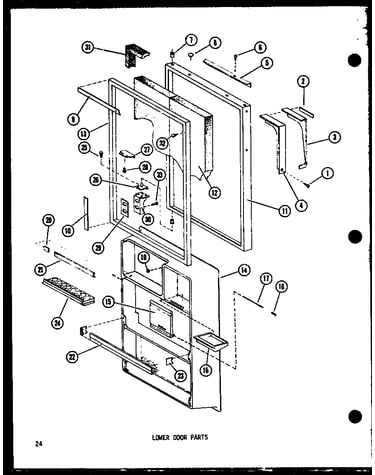 Lower door parts (tr20b-c/p73500-17wc) (tr20b-a/p73500-17wa) (tr20b-g/p73500-17wg) (tr20b/p73500-17w) (tr20b-l/p73500-17wl) (tc20c-c/p73500-21wc) (tc20c-a/p73500-21wa) (tc20c-g/p73500-21wg) (tc20c/p73500-21w) (tc20c-l/p73500-21wl)