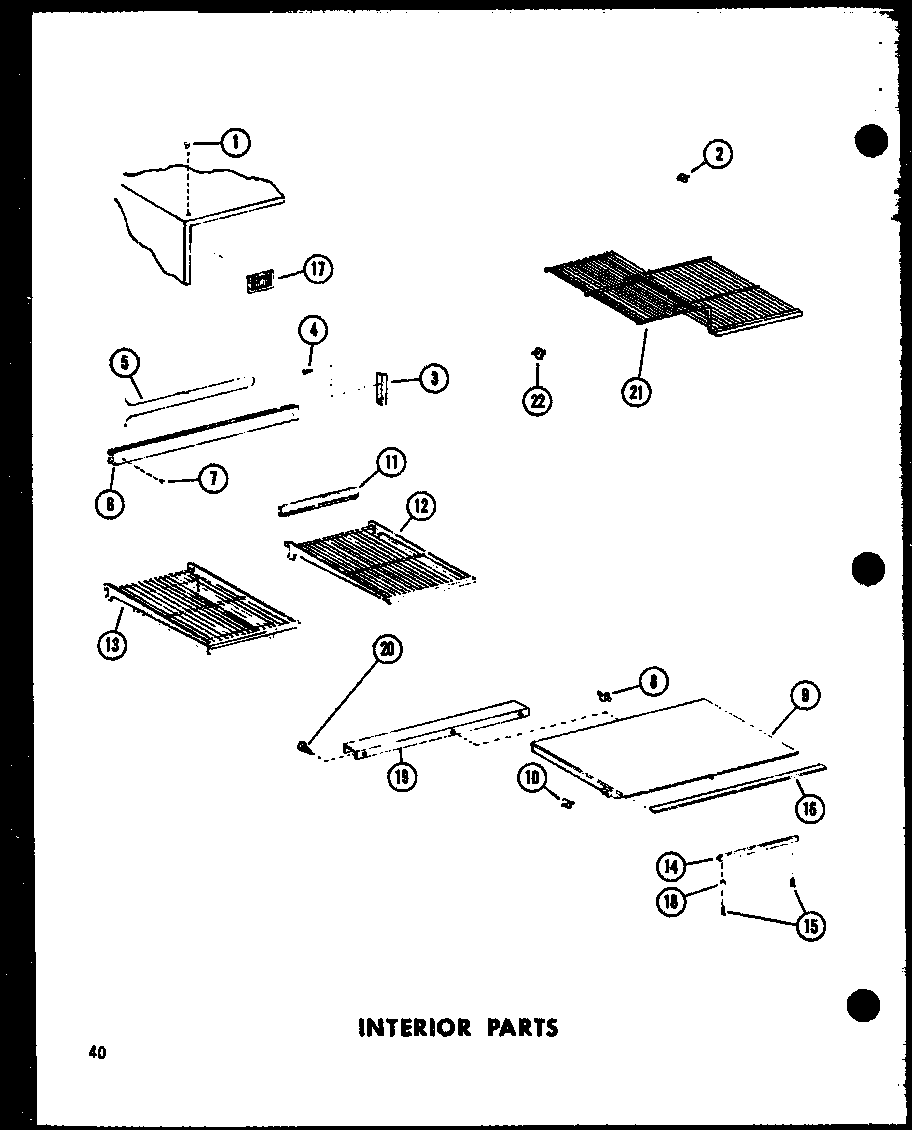 INTERIOR PARTS (TD23C-C/P73500-18WC) (TD23C/P73500-18W) (TD23C-A/P73500-18WA) (TD23C-L/P73500-18WL) (TD23C-G/P73500-18WG)