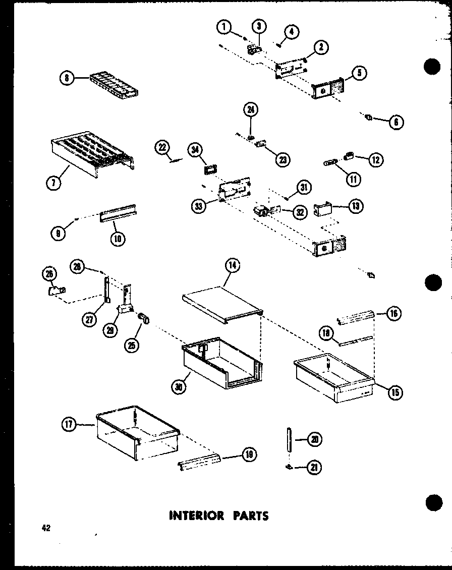 INTERIOR PARTS (TD23C-C/P73500-18WC) (TD23C/P73500-18W) (TD23C-A/P73500-18WA) (TD23C-L/P73500-18WL) (TD23C-G/P73500-18WG)