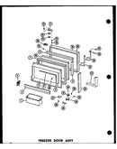 Freezer door assy (esrc316b-l/p73500-1wl) (esrc316b/p73500-1w) (esrc316b-g/p73500-1wg) (esrc316b-c/p73500-1wc) (esrc316b-a/p73500-1wa)