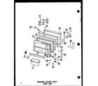 Amana ESRFC316B-A-P73500-2WA freezer door assy (esrfc316b-g/p73500-2wg) (esrfc316b-a/p73500-2wa) (esrfc316b-c/p73500-2wc) (esrfc316b-l/p73500-2wl) (esrfc316b/p73500-2w) diagram