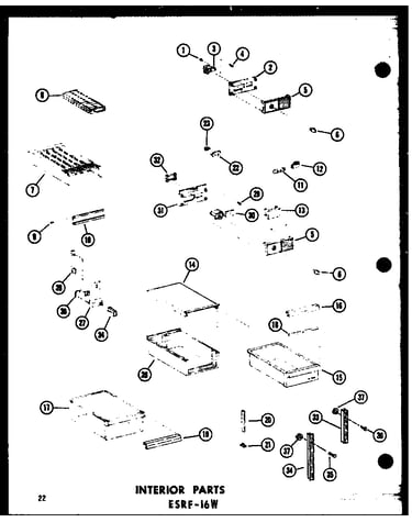 Interior parts (esrfc316b-g/p73500-2wg) (esrfc316b-a/p73500-2wa) (esrfc316b-c/p73500-2wc) (esrfc316b-l/p73500-2wl) (esrfc316b/p73500-2w)