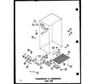 Amana ESRFC316B-P73500-2W compressor & condensor (esrfc316b-g/p73500-2wg) (esrfc316b-a/p73500-2wa) (esrfc316b-c/p73500-2wc) (esrfc316b-l/p73500-2wl) (esrfc316b/p73500-2w) diagram