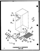 Compressor & condensor (esrfc316b-g/p73500-2wg) (esrfc316b-a/p73500-2wa) (esrfc316b-c/p73500-2wc) (esrfc316b-l/p73500-2wl) (esrfc316b/p73500-2w)