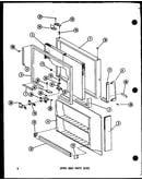 Upper door parts (esr) (esr16c-c/p73953-5wc) (esrc16c-a/p73953-5wa) (esr16c-g/p73953-5wg) (esr16c/p73953-5w) (esr16c-l/p73953-5wl) (esr14c-c/p73953-6wc) (esr14c/p73953-6w) (esr14c-a/p73953-6wa) (esr14c-l/p73953-6wl) (esr14c-g/p73953-6wg) (esr12c-c/p73953-