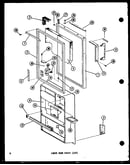 Lower door parts (esr) (esr16d/p73953-15w) (esr14d/p73953-16w) (esr12d/p73953-17w) (esr512d/p73953-18w)