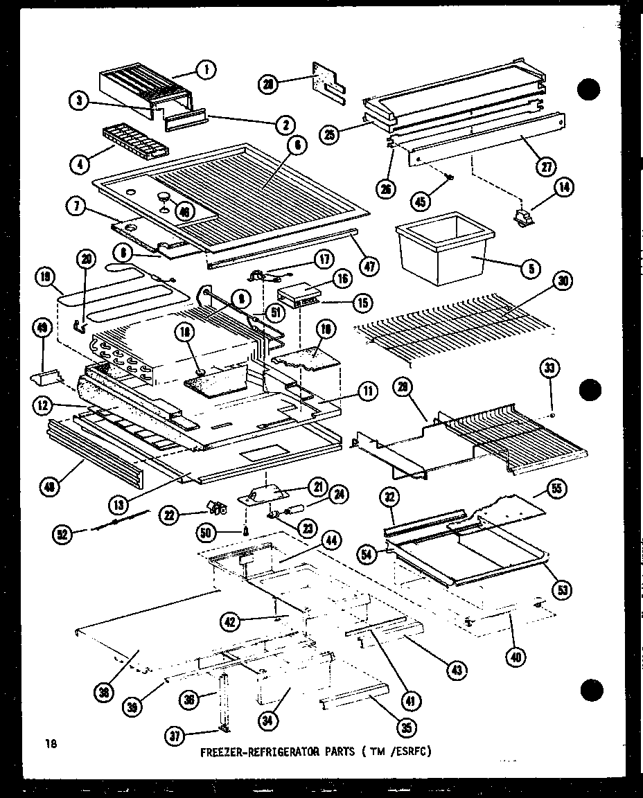 FREEZER-REFRIGERATOR PARTS (TM/ESRFC) (ESRFC514D/P73953-11W) (ESRFC516D/P73953-12W) (ESRFC16D/P73953-13W) (ESRFC14D/P73953-14W) (TM14D/P73953-21W) (TM16D/P73953-22W)