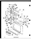 Upper door parts (ts18d/p73500-22w) (tr18d/p73500-23w) (etr18d/p73500-24w) (tc18d/p73500-25w) (tci18d/p73500-27w) (tm18d/p73500-30w) (tri18d/p73500-28w)