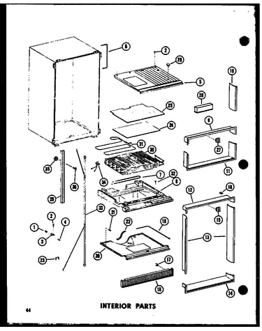 Interior parts (td23d/p73500-26w)