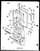 Lower door parts (tm18f-c/p75288-3wc) (tm18f-a/p75288-3wa) (tm18f-g/p75288-3wg) (tm18f/p75288-3w) (tm18f-l/p75288-3wl) (tr18f-c/p75288-13wc) (tr18f/p75288-13w) (tr18f-a/p75288-13wa) (tr18f-l/p75288-13wl) (tr18f-g/p75288-13wg) (tc18f-c/p75288-5wc) (tc18f/p