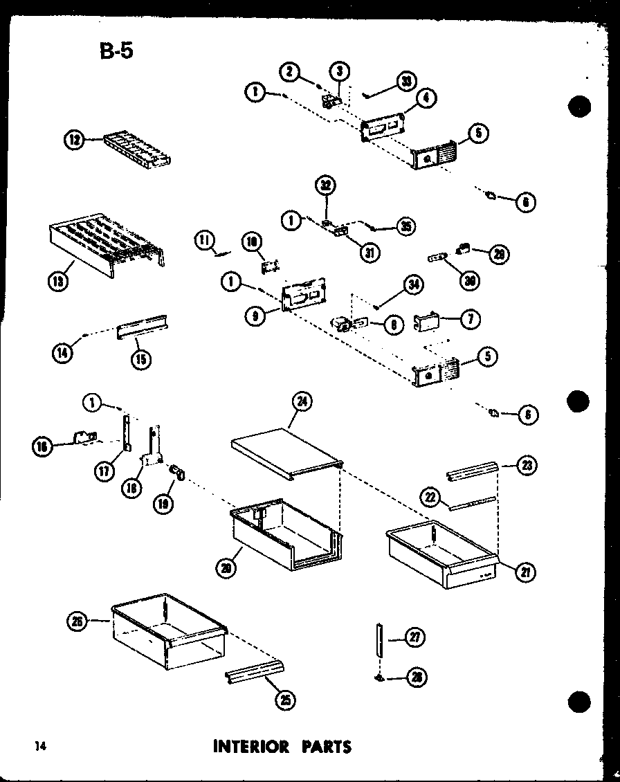 INTERIOR PARTS (TM18F-C/P75288-3WC) (TM18F-A/P75288-3WA) (TM18F-G/P75288-3WG) (TM18F/P75288-3W) (TM18F-L/P75288-3WL) (TR18F-C/P75288-13WC) (TR18F/P75288-13W) (TR18F-A/P75288-13WA) (TR18F-L/P75288-13WL) (TR18F-G/P75288-13WG) (TC18F-C/P75288-5WC) (TC18F/P75