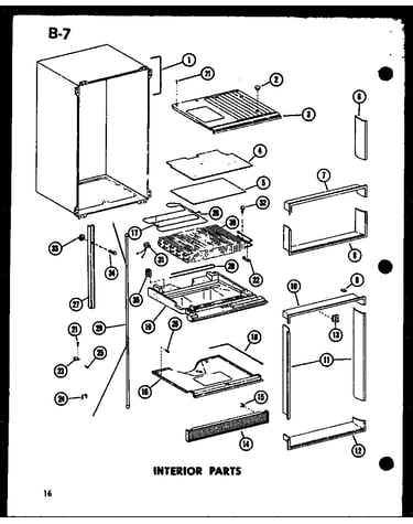 Interior parts (tm18f-c/p75288-3wc) (tm18f-a/p75288-3wa) (tm18f-g/p75288-3wg) (tm18f/p75288-3w) (tm18f-l/p75288-3wl) (tr18f-c/p75288-13wc) (tr18f/p75288-13w) (tr18f-a/p75288-13wa) (tr18f-l/p75288-13wl) (tr18f-g/p75288-13wg) (tc18f-c/p75288-5wc) (tc18f/p75