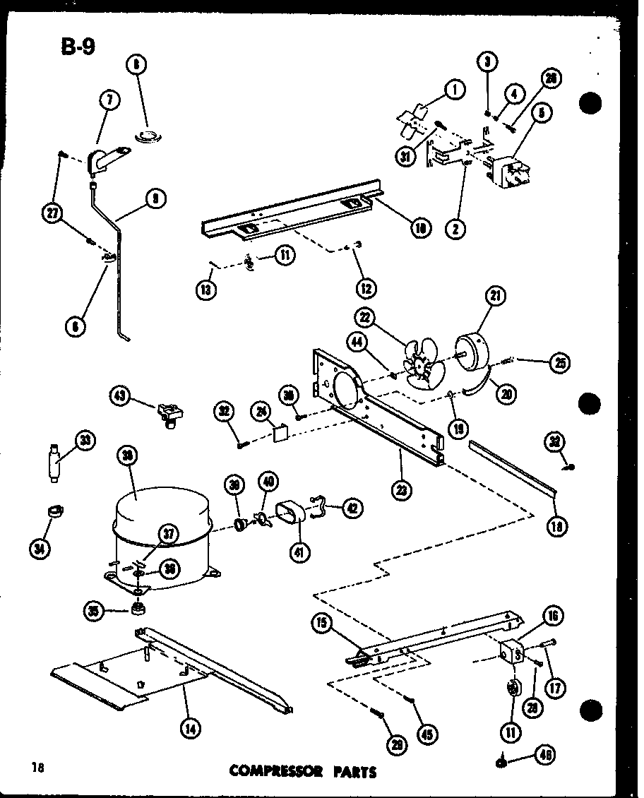 Compressor parts (tm18f-c/p75288-3wc) (tm18f-a/p75288-3wa) (tm18f-g/p75288-3wg) (tm18f/p75288-3w) (tm18f-l/p75288-3wl) (tr18f-c/p75288-13wc) (tr18f/p75288-13w) (tr18f-a/p75288-13wa) (tr18f-l/p75288-13wl) (tr18f-g/p75288-13wg) (tc18f-c/p75288-5wc) (tc18f/p