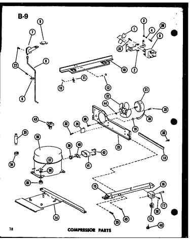 Compressor parts (tm18f-c/p75288-3wc) (tm18f-a/p75288-3wa) (tm18f-g/p75288-3wg) (tm18f/p75288-3w) (tm18f-l/p75288-3wl) (tr18f-c/p75288-13wc) (tr18f/p75288-13w) (tr18f-a/p75288-13wa) (tr18f-l/p75288-13wl) (tr18f-g/p75288-13wg) (tc18f-c/p75288-5wc) (tc18f/p