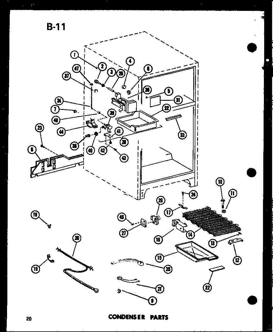 Condenser parts (tm18f-c/p75288-3wc) (tm18f-a/p75288-3wa) (tm18f-g/p75288-3wg) (tm18f/p75288-3w) (tm18f-l/p75288-3wl) (tr18f-c/p75288-13wc) (tr18f/p75288-13w) (tr18f-a/p75288-13wa) (tr18f-l/p75288-13wl) (tr18f-g/p75288-13wg) (tc18f-c/p75288-5wc) (tc18f/p7