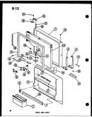 Upper door parts (tr20f-l/p75288-14wl) (tr20f/p75288-14w) (tr20f-g/p75288-14wg) (tr20f-c/p75288-14wc) (tr20f-a/p75288-14wa) (tm20f-g/p75288-4wg) (tm20f-a/p75288-4wa) (tm20f-c/p75288-4wc) (tm20f-l/p75288-4wl) (tm20f/p75288-4w) (tc20f-c/p75288-8wc) (tc20f/p