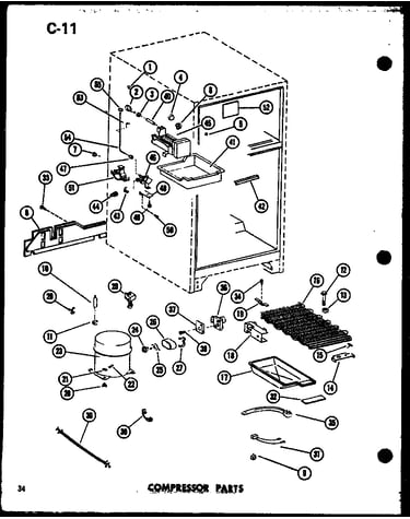Compressor parts (tr20f-l/p75288-14wl) (tr20f/p75288-14w) (tr20f-g/p75288-14wg) (tr20f-c/p75288-14wc) (tr20f-a/p75288-14wa) (tm20f-g/p75288-4wg) (tm20f-a/p75288-4wa) (tm20f-c/p75288-4wc) (tm20f-l/p75288-4wl) (tm20f/p75288-4w) (tc20f-c/p75288-8wc) (tc20f/p