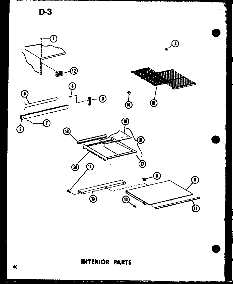 Interior parts (td23f-c/p75288-6wc) (td23f/p75288-6w) (td23f-a/p75288-6wa) (td23f-l/p75288-6wl) (td23f-g/p75288-6wg)