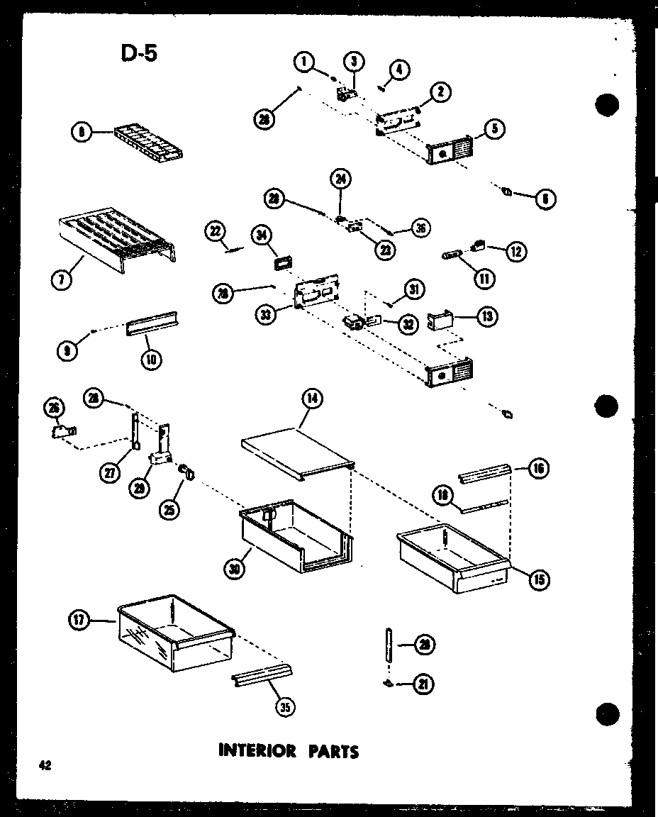 Interior parts (td23f-c/p75288-6wc) (td23f/p75288-6w) (td23f-a/p75288-6wa) (td23f-l/p75288-6wl) (td23f-g/p75288-6wg)