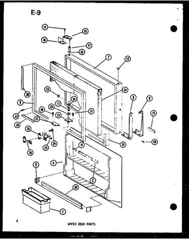 Upper door parts