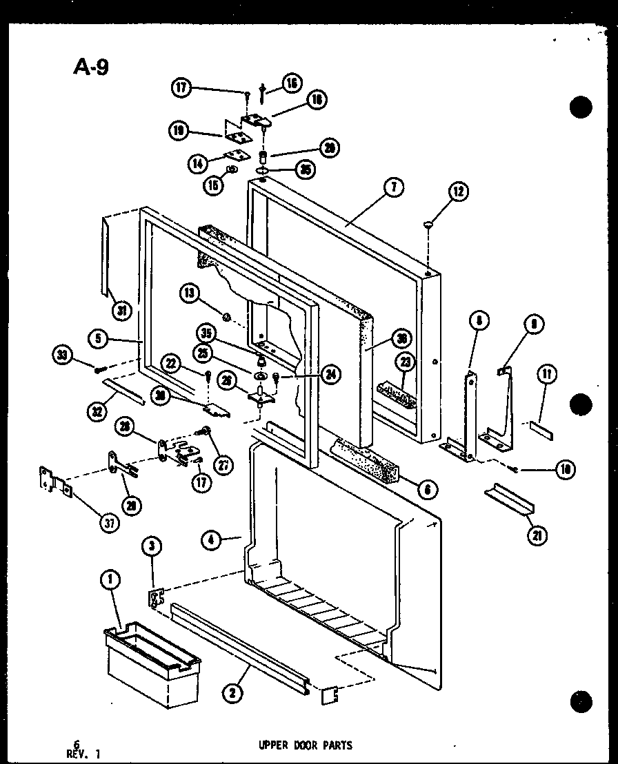 Upper door parts (tsc-18e-c/p74568-2wc) (tsc-18e/p74568-2w) (tsc-18e-l/p74568-2wl) (tsc-18e-a/p74568-2wa) (tsc-18e-g/p74568-2wg) (tsc-18e/p74568-3w) (tsc-18e-g/p74568-3wg) (tsc-18e-a/p74568-3wa) (tsc-18e-c/p74568-3wc) (tsc-18e-l/p74568-3wl)