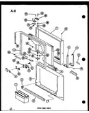 Upper door parts (tsc-18e-c/p74568-2wc) (tsc-18e/p74568-2w) (tsc-18e-l/p74568-2wl) (tsc-18e-a/p74568-2wa) (tsc-18e-g/p74568-2wg) (tsc-18e/p74568-3w) (tsc-18e-g/p74568-3wg) (tsc-18e-a/p74568-3wa) (tsc-18e-c/p74568-3wc) (tsc-18e-l/p74568-3wl)