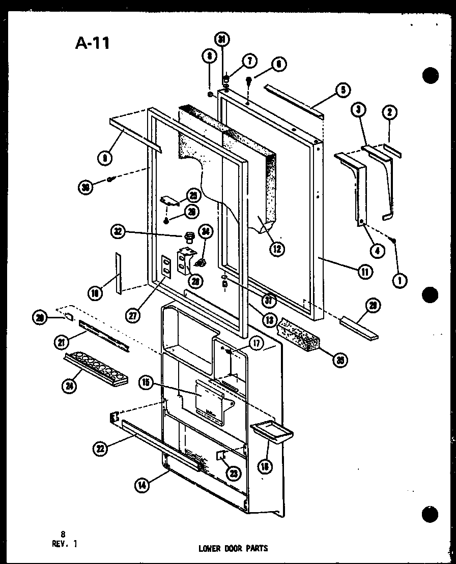 Lower door parts (tsc-18e-c/p74568-2wc) (tsc-18e/p74568-2w) (tsc-18e-l/p74568-2wl) (tsc-18e-a/p74568-2wa) (tsc-18e-g/p74568-2wg) (tsc-18e/p74568-3w) (tsc-18e-g/p74568-3wg) (tsc-18e-a/p74568-3wa) (tsc-18e-c/p74568-3wc) (tsc-18e-l/p74568-3wl)