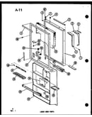 Lower door parts (tsc-18e-c/p74568-2wc) (tsc-18e/p74568-2w) (tsc-18e-l/p74568-2wl) (tsc-18e-a/p74568-2wa) (tsc-18e-g/p74568-2wg) (tsc-18e/p74568-3w) (tsc-18e-g/p74568-3wg) (tsc-18e-a/p74568-3wa) (tsc-18e-c/p74568-3wc) (tsc-18e-l/p74568-3wl)