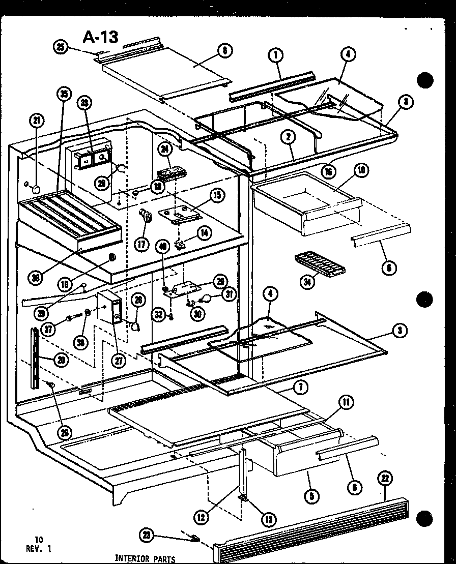 INTERIOR PARTS (TSC-18E-C/P74568-2WC) (TSC-18E/P74568-2W) (TSC-18E-L/P74568-2WL) (TSC-18E-A/P74568-2WA) (TSC-18E-G/P74568-2WG) (TSC-18E/P74568-3W) (TSC-18E-G/P74568-3WG) (TSC-18E-A/P74568-3WA) (TSC-18E-C/P74568-3WC) (TSC-18E-L/P74568-3WL)