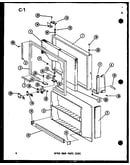Upper door parts (esr) (esr16e-c/p73953-27wc) (esr16e-a/p73953-27wa) (esr16e-l/p73953-27wl) (esr16e-g/p73953-27wg) (esr14e-c/p73953-28wc) (esr14e-a/p73953-28wa) (esr14e-l/p73953-28wl) (esr14e-g/p73953-28wg) (esr12e-c/p73953-29wc) (esr12e-a/p73953-29wa) (e