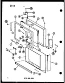 Upper door parts (tm14g-c/p75658-8wc) (tm14g/p75658-8w) (tm14g-l/p75658-8wl) (tm14g-a/p75658-8wa) (tm14g-g/p75658-8wg) (tm16sp/p75658-7w) (tm16sp-g/p75658-7wg) (tm16sp-a/p75658-7wa) (tm16sp-c/p75658-7wc) (tm16sp-l/p75658-7wl)
