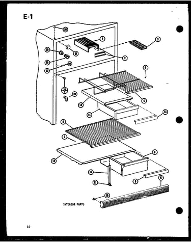 Interior parts (tm14g-c/p75658-8wc) (tm14g/p75658-8w) (tm14g-l/p75658-8wl) (tm14g-a/p75658-8wa) (tm14g-g/p75658-8wg) (tm16sp/p75658-7w) (tm16sp-g/p75658-7wg) (tm16sp-a/p75658-7wa) (tm16sp-c/p75658-7wc) (tm16sp-l/p75658-7wl)