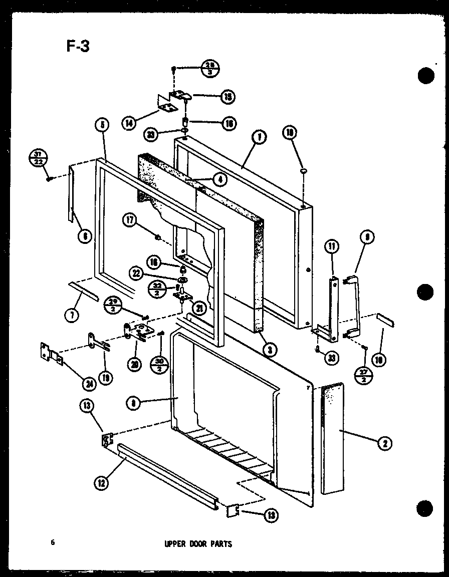 UPPER DOOR PARTS (TM14G-1-C/P75658-13WC) (TM14G-1/P75658-13W) (TM14G-1-L/P75658-13WL) (TM14G-1-A/P75658-13WA) (TM14G-1-G/P75658-13WG) (TM16F-1/P75658-12W) (TM16F-1-G/P75658-12WG) (TM16F-1-A/P75658-12WA) (TM16F-1-C/P75658-12WC) (TM16F-1-L/P75658-12WL)