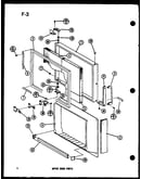Upper door parts (tm14g-1-c/p75658-13wc) (tm14g-1/p75658-13w) (tm14g-1-l/p75658-13wl) (tm14g-1-a/p75658-13wa) (tm14g-1-g/p75658-13wg) (tm16f-1/p75658-12w) (tm16f-1-g/p75658-12wg) (tm16f-1-a/p75658-12wa) (tm16f-1-c/p75658-12wc) (tm16f-1-l/p75658-12wl)