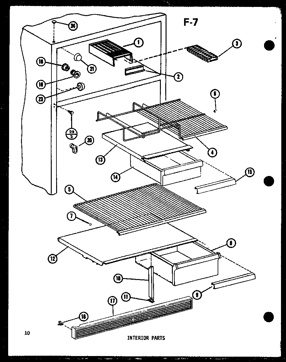 INTERIOR PARTS (TM14G-1-C/P75658-13WC) (TM14G-1/P75658-13W) (TM14G-1-L/P75658-13WL) (TM14G-1-A/P75658-13WA) (TM14G-1-G/P75658-13WG) (TM16F-1/P75658-12W) (TM16F-1-G/P75658-12WG) (TM16F-1-A/P75658-12WA) (TM16F-1-C/P75658-12WC) (TM16F-1-L/P75658-12WL)