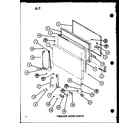 Amana TM16G-P75535-7W freezer door parts (tm16g/p75535-7w) (tr16g/p75535-8w) diagram