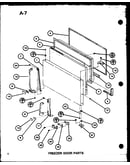 Freezer door parts (tm16g/p75535-7w) (tr16g/p75535-8w)