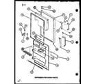 Amana TR20G-P75535-16W refrigerator door parts (tr20g/p75535-16w) (tm20g/p75535-17w) diagram