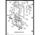 Amana TR20G-P75535-16W refrigerator door parts (tc20g/p75535-15w) (tc20g/p756512-11w) diagram