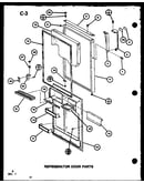 Refrigerator door parts (tc20g/p75535-15w) (tc20g/p756512-11w)