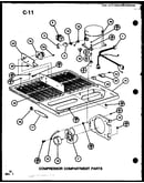 Compressor compartment parts (tc20g/p75535-15w) (tr20g/p75535-16w) (tm20g/p75535-17w) (tc20g/p76512-11w)