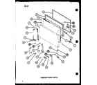 Amana TM18SPG-P76512-2W freezer door parts (tm18spg/p76512-1w) (tm18spg/p76512-2w) (tm18g/p76512-3w) (tr18g/p76512-4w) (tc18g/p76512-5w) diagram