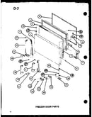 Freezer door parts (tm18spg/p76512-1w) (tm18spg/p76512-2w) (tm18g/p76512-3w) (tr18g/p76512-4w) (tc18g/p76512-5w)