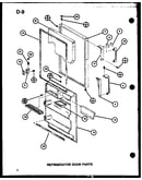 Refrigerator door parts (tm18spg/p76512-1w) (tm18spg/p76512-2w) (tm18g/p76512-3w) (tr18g/p76512-4w)