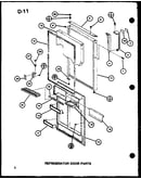 Refrigerator door parts (tc18g/p76512-5w)