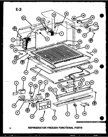 Refrigerator freezer functional parts (tm18spg/p76512-1w) (tm18spg/p76512-2w) (tm18g/p76512-3w) (tr18g/p76512-4w) (tc18g/p76512-5w)