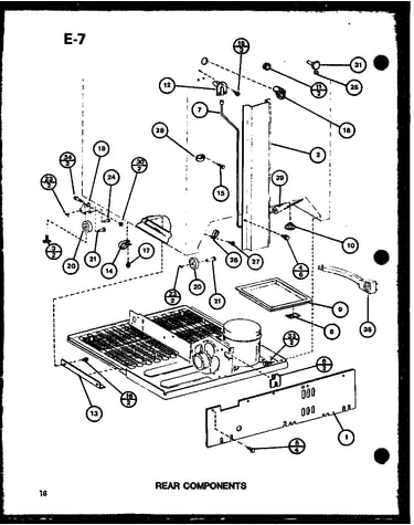 Rear components (tm18spg/p76512-1w) (tm18spg/p76512-2w) (tm18g/p76512-3w) (tr18g/p76512-4w) (tc18g/p76512-5w)